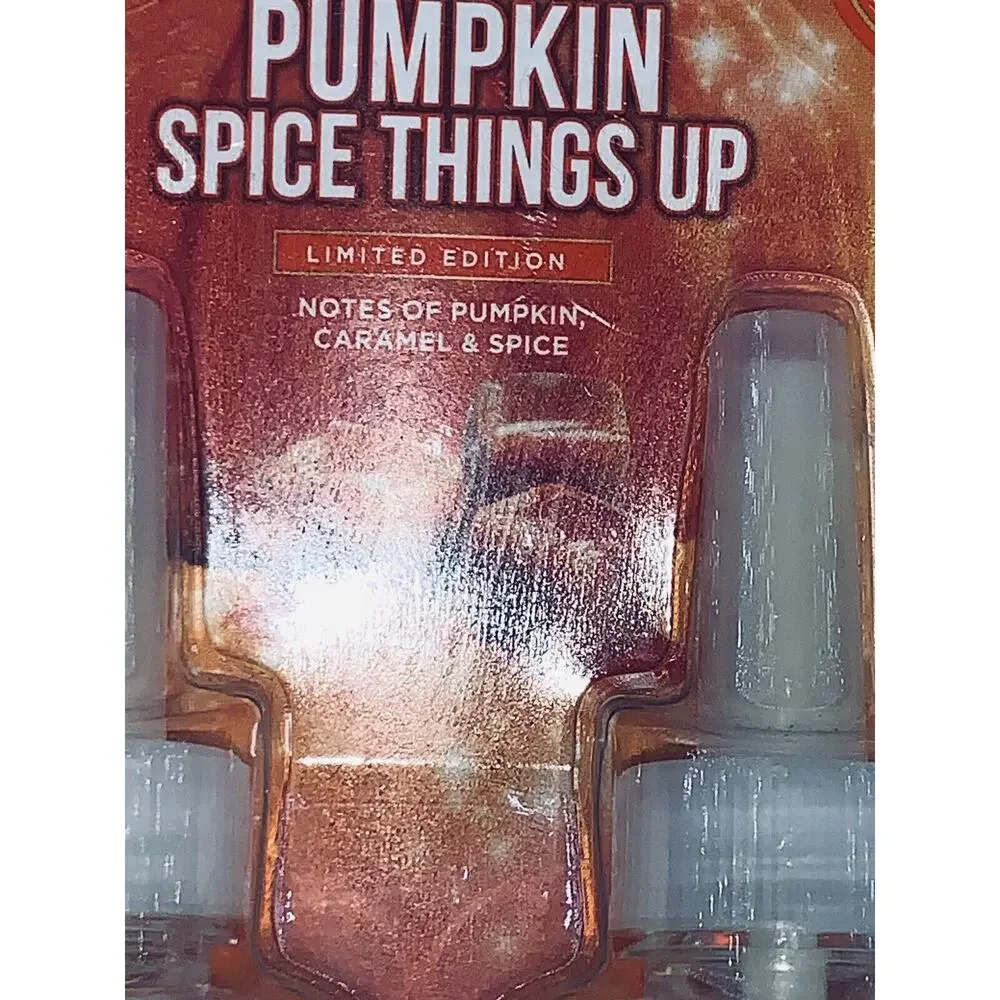 2X-2 Pack Glade Plugins Refills 1st Latte And Pumpkin Spice Things Up Autumn New